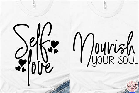 Self Love Quote Bundle EPS SVG DXF PNG 561355 Cut Files Design