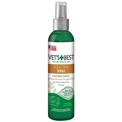 Vets Best Tick And Flea Spray Plant Based Flea And Tick Prevention For