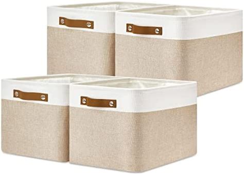 DULLEMELO Fabric Storage Bins For Laundry Home Foldable Storage