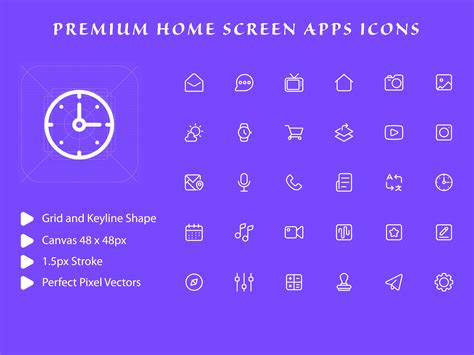 Home Screen App Icon Pack 2239776 Vector Art at Vecteezy