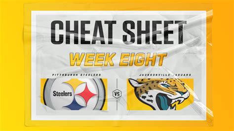 Cheat Sheet: Steelers vs. Jaguars