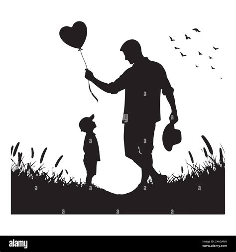 Father And Son Vector Isolated Illustration On White Background