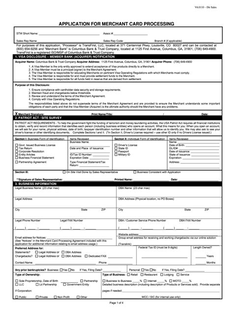 Merchant Agreement Template