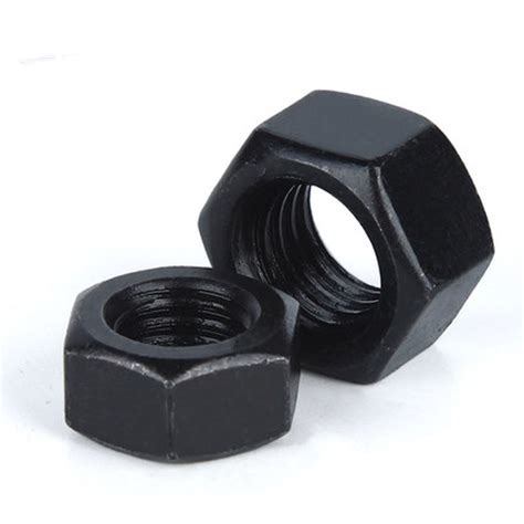 Asme Hexagon High Tensile Heavy Hex Nut A H Plain Black Oxide