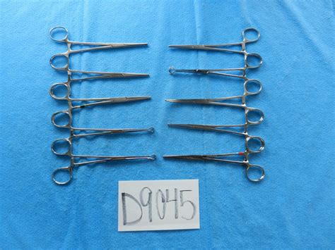 D V Mueller Jarit Codman Lot Of Straight Forceps Approx Cm