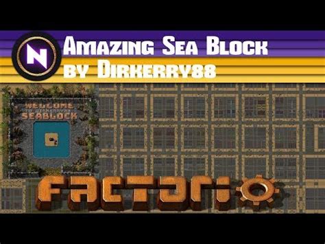 Factorio Engineering AMAZING SEA BLOCK BASE BY DIRKERRY88 YouTube