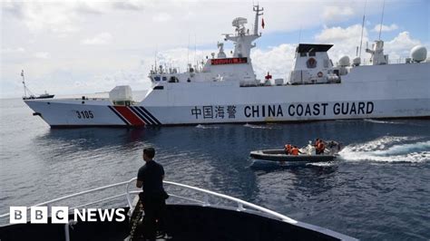 South China Sea China Coast Guard Hit Philippine Ship Manila Says