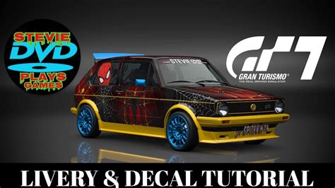 Gran Turismo Livery Decal Tutorial Spiderman Theme On A Vw Golf