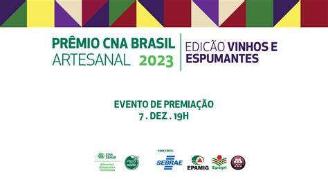 Prêmio CNA Brasil Artesanal 2023 Vinhos e Espumantes Confederação