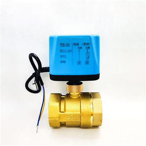 Evuru Brass Electric Ball Valve Two Wire Two Way Normally Closed Normally Open 220v 24v 12v