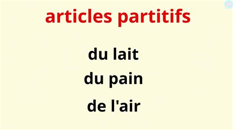 Les Articles Partitifs Comment Les Identifier Cm1 Cm2 Maître Lucas