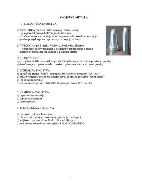 Svojstva Metala | PDF