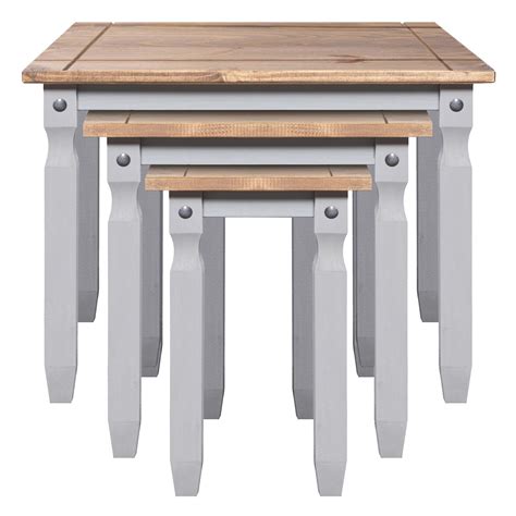 Corona Grey Nest Of Tables Furniturestyle