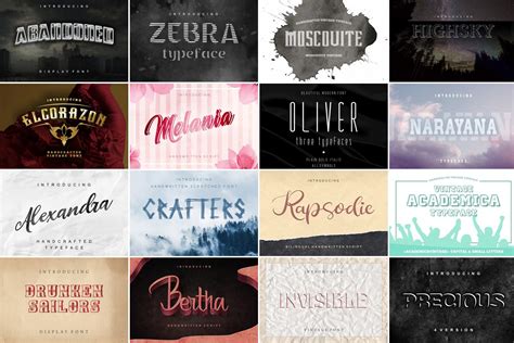 Modern Retro Font Bundle Collection Font Bundle Cricut Font Font