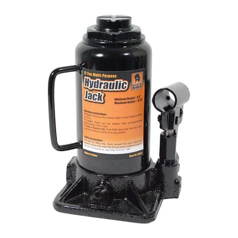 Buffalo 12 Ton Black Bull Hydraulic Bottle Jack At Lowes