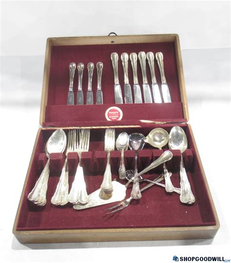 WMF Friodur Inox Sliver Plated Flatware Set 44 Pcs W Case