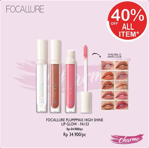 READY ORI Focallure Plumpmax High Shine Lip Glow FA153 FA 153 Lip