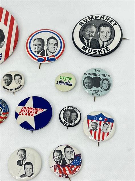 Lot Hubert Humphrey Edmund Muskie Presidential Campaign