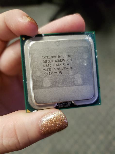 Intel Core 2 Duo 1066 MHz 2 93 GHz CPU E7500 SLGTE 735858206969 EBay