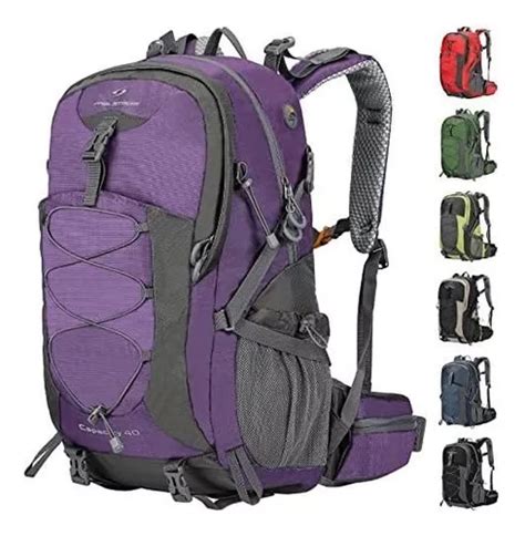 Mochila Para Campamento Y Exteriores De Hasta 40lt Morado