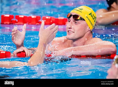 Elijah Winnington Of Australia Celebrates After Winning The Silver