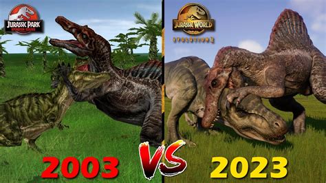 Jurassic Park Operation Genesis Spinosaurus Vs T Rex