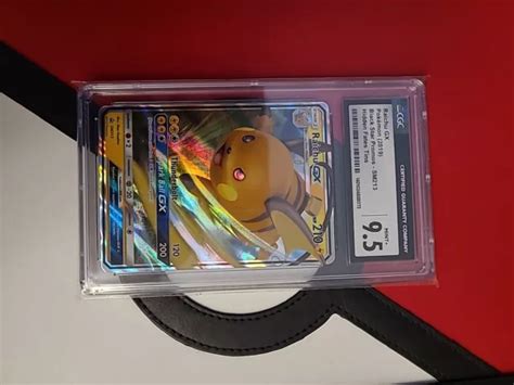 RAICHU GX SM213 Destinés cachés Promo Pokémon CGC 9 5 EUR 15 00