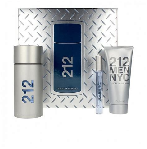 Carolina Herrera 212 Men Nyc Set Edt100ml Ashgel100ml Edtmini10ml Makeupae