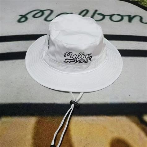 Korean Style Malbon New Golf Cap Bucket Hat Lace Up Adjustable Sun