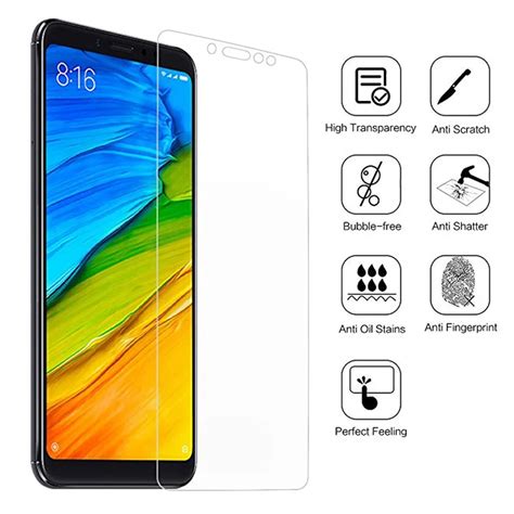 Tempered Glass For Xiaomi Redmi Note 5 Pro Dual Camera Screen Protector Protective Film On Redmi