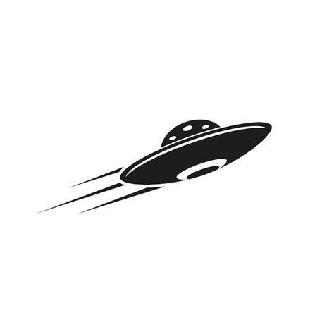 Ufo Vektor Logo Vorlage Illustration Premium Vektor