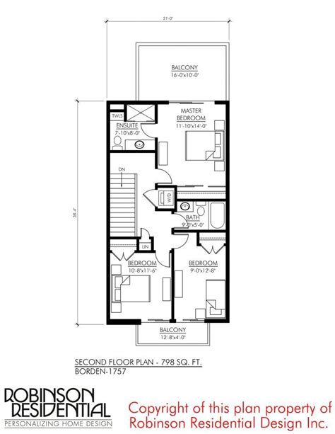 Contemporary Borden 1757 Robinson Plans Contemporary House Plans