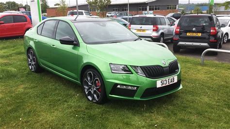 Koda Octavia Hatch Vrs Facelift In Rallye Green Metallic With