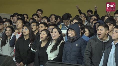 Unmsm Estudiantes Sanmarquinos Alentaron A La Selecci N En Las