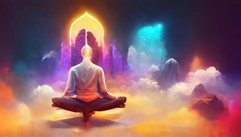 Abstract Digital Art Meditation Enlightenment Background Illustration