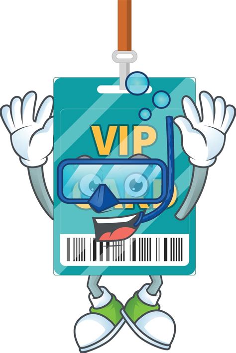 Cartoon Character Of Vip Pass Card 21604756 Vector Art At Vecteezy