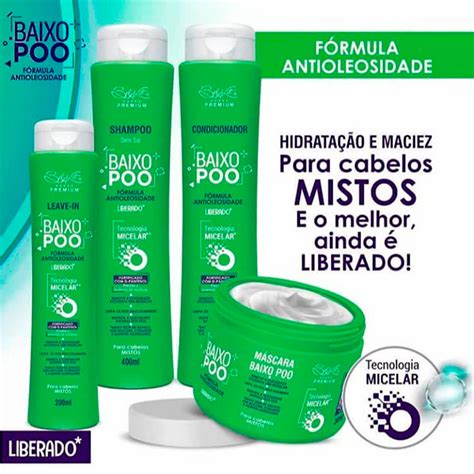 Belkit Baixo Poo Kit Antioleosidade Cabelos Mistos 4 Produtos