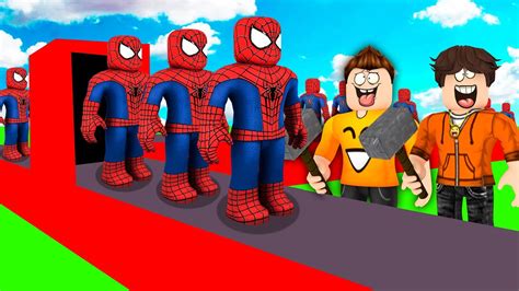 ZBUDOWAŁEM NAJWIĘKSZĄ FABRYKĘ SPIDERMANA w ROBLOX Super Hero