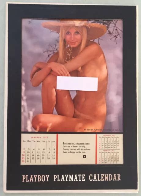 Vintage Playboy Playmate Desk Calendar Retro Nude Naked Topless Hot