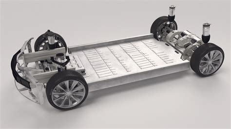 Tesla Model S Chassis D Model Cgtrader