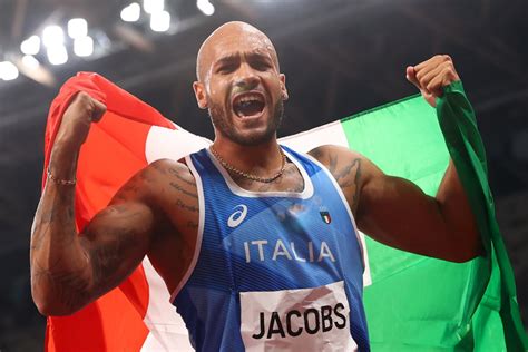 Olympics Lamont Marcell Jacobs Of Italy Takes Gold In Meter Dash