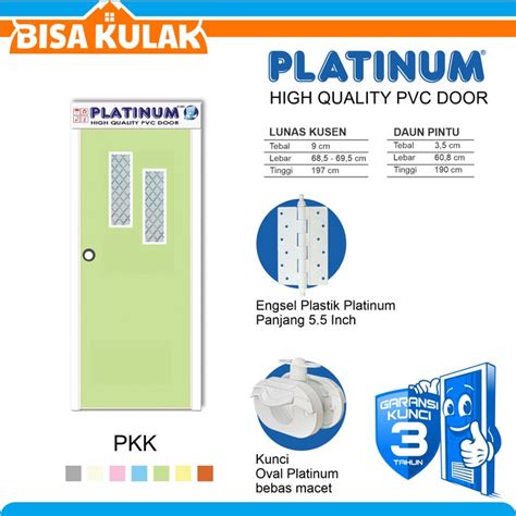 Jual Pintu Kamar Mandi Kaca Upvc Kuat Bonus Engsel Bergaransi Shopee