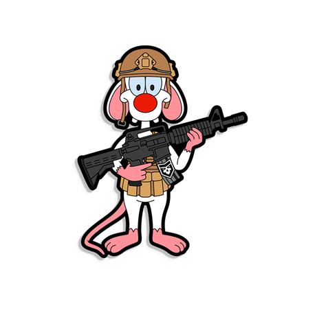 2a Pinky And The Brain Tactical Pinky Vinyl Decal Patchops