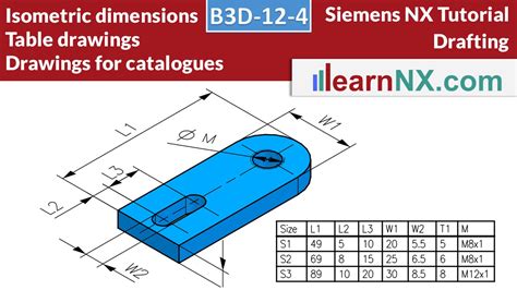 Siemens Nx Dimensions In Isometric View Catalogues Drawings