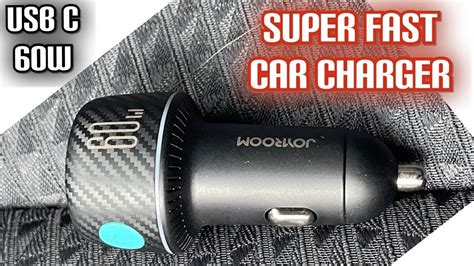 Usb C Car Charger 60w 2 Port Super Fast Car Charger Adapter Joyroom Youtube