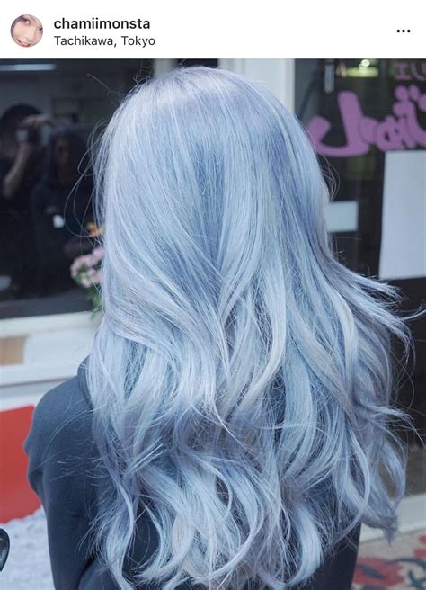 Pastel Grey Blue Hair