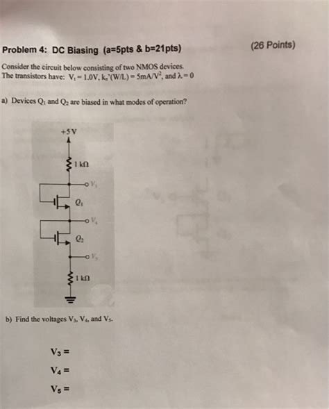 Solved Consider The Circuit Below Consisting Of Two NMOS Chegg