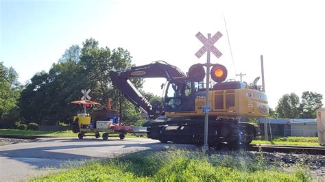 Hulman Street Railroad Crossing 4 Terre Haute In With Csx Mow Crew