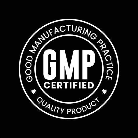 GMP Good Manufacturing Practice Certified Logo Vector 30714906 Vector