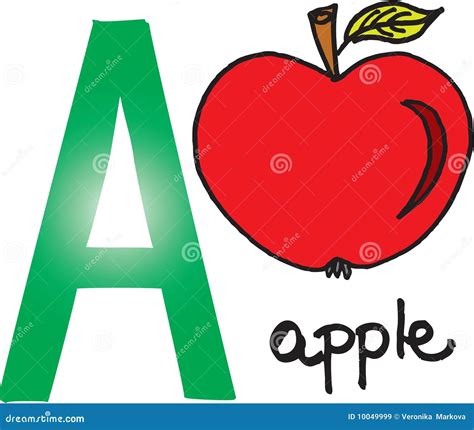 Letter A Apple Royalty Free Stock Images Image